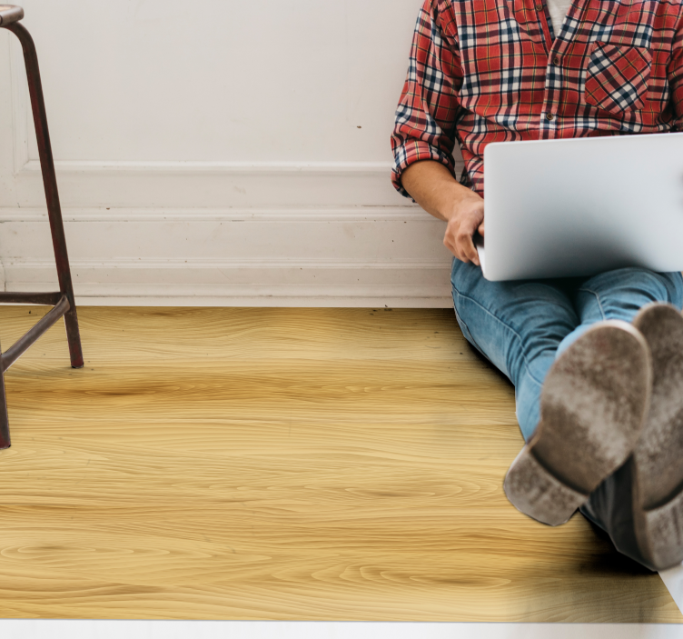 Dywan winylowy drewno prosta tekstura - TenStickers