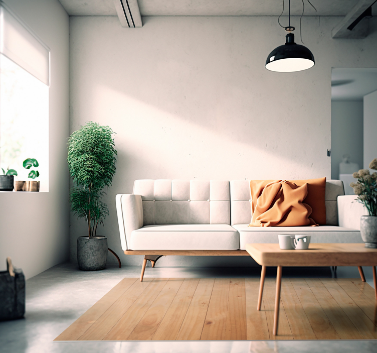 Dywan winylowy drewno jasna powierzchnia deski - TenStickers