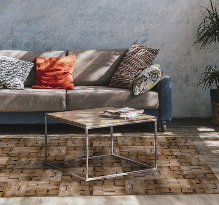 Dywan winylowy drewno naturalny projekt tekstury - TenStickers