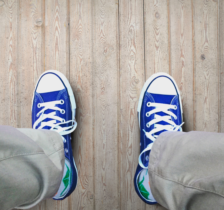 Dywan winylowy drewno deski jasnobrązowe - TenStickers