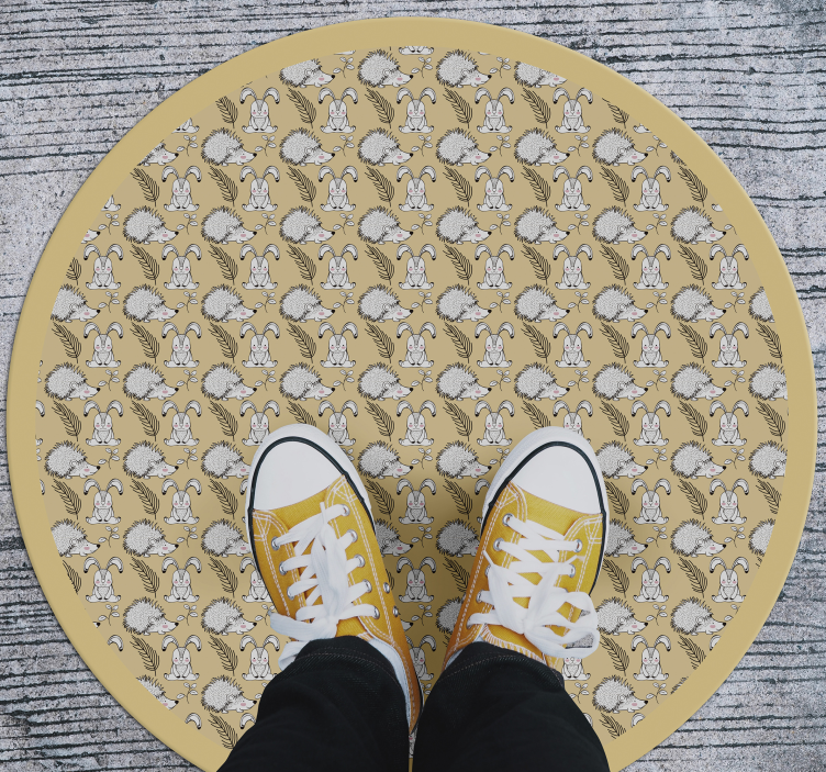 Dywan winylowy dziecięcy ilustracja jeża - TenStickers