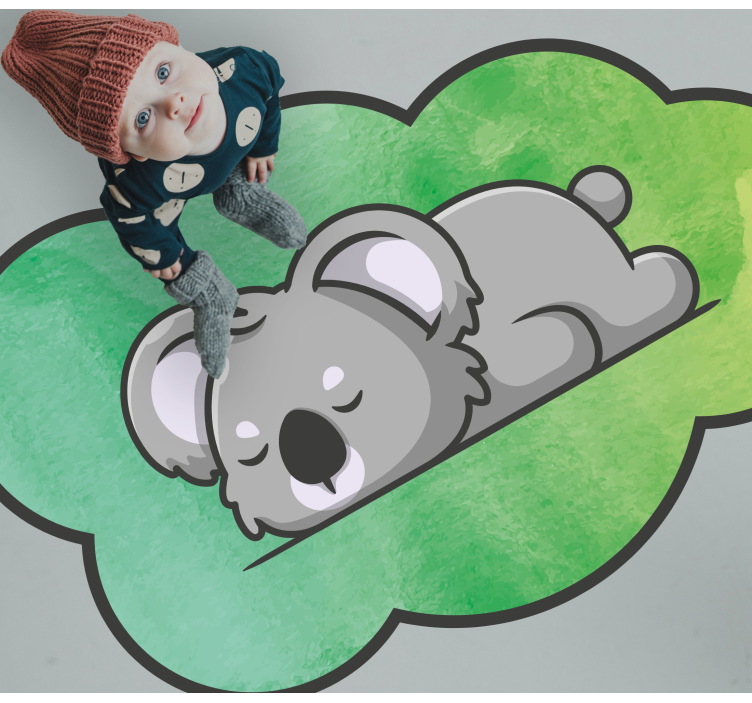 Dywan winylowy dziecięcy śpiący koala - TenStickers