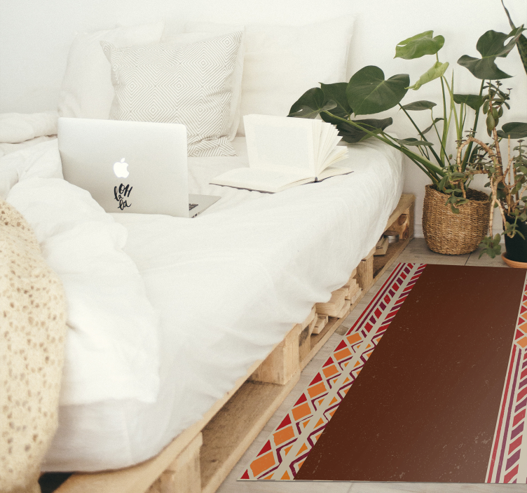 Dywan winylowy etniczny wzór granicy etnicznej - TenStickers