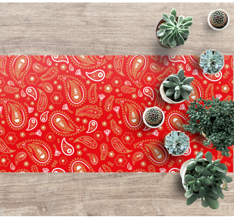 Dywan winylowy z mozaiką żywy wzór paisley - TenStickers