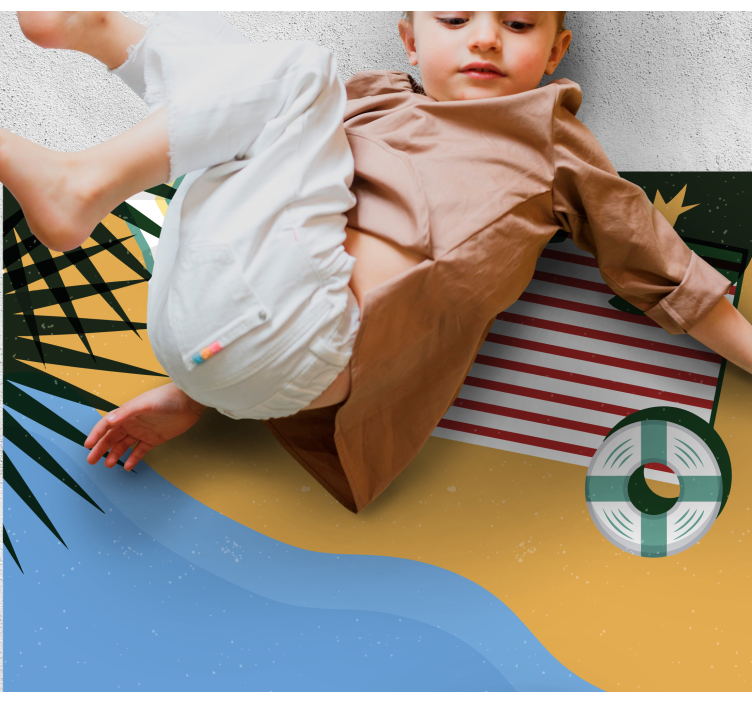 Dywan winylowy natura scena pikniku na plaży - TenStickers