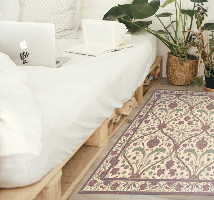 Dywan winylowy jasny perski nowoczesny - TenStickers