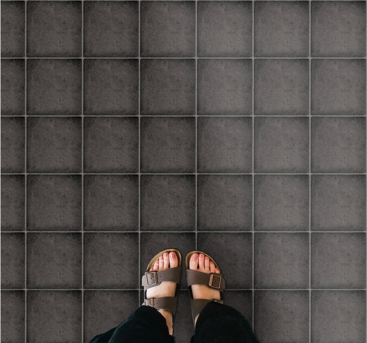 Dywan winylowy kamienie wygląd płytek łupkowych - TenStickers