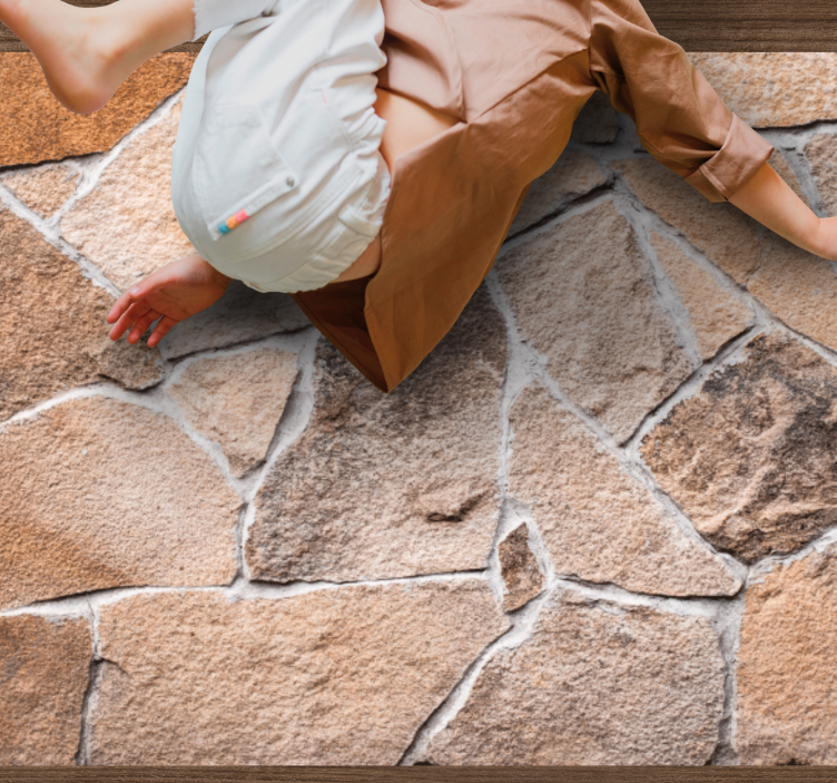 Dywan winylowy kamienie ziemisty realistyczny efekt - TenStickers