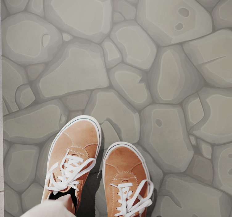 Dywan winylowy kamienie żwirowa ścieżka - TenStickers