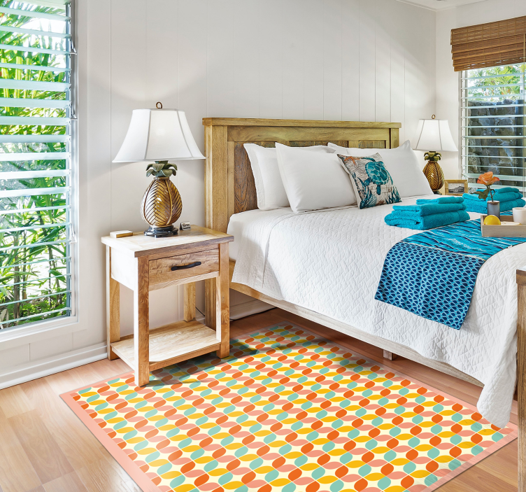 Dywan winylowy Kolorowe kwadraty - TenStickers