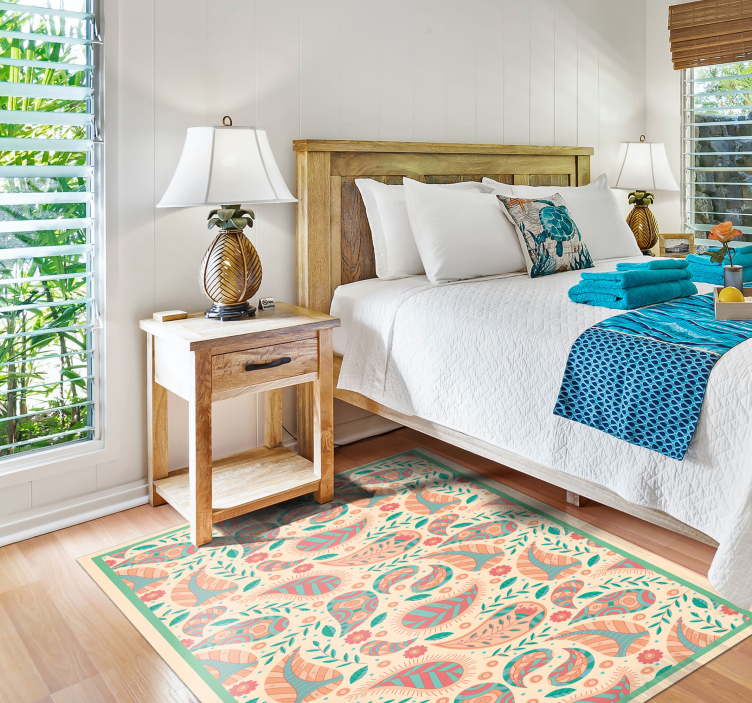 Dywan winylowy Kolorowe paisley - TenStickers