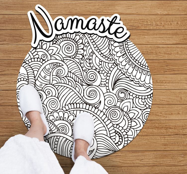 Dywan winylowy mandala namaste - TenStickers
