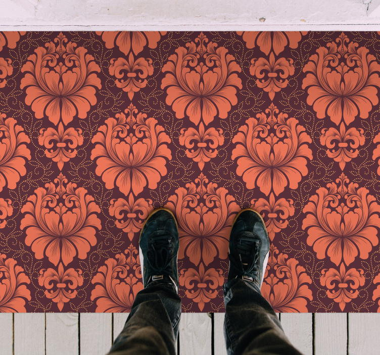 Dywan winylowy z mandalą ozdobna symetria - TenStickers