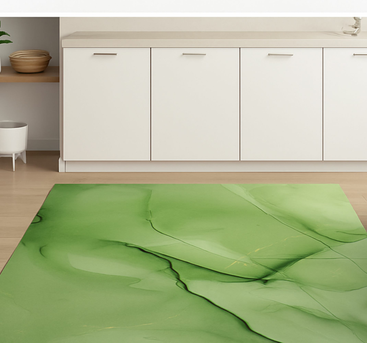 Dywan winylowy marmurowy motyw efektu szmaragdu - TenStickers