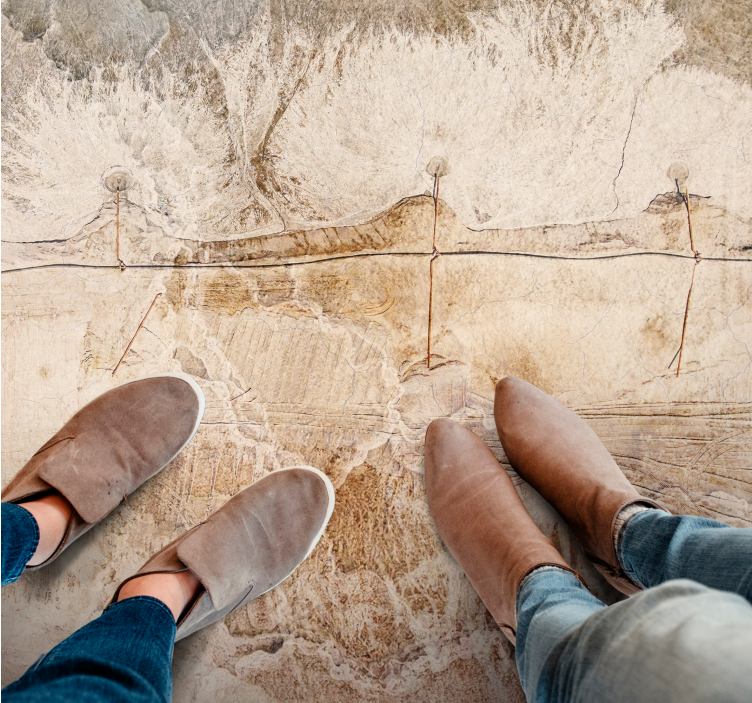 Dywan winylowy kamienie naturalna tekstura kamienia - TenStickers