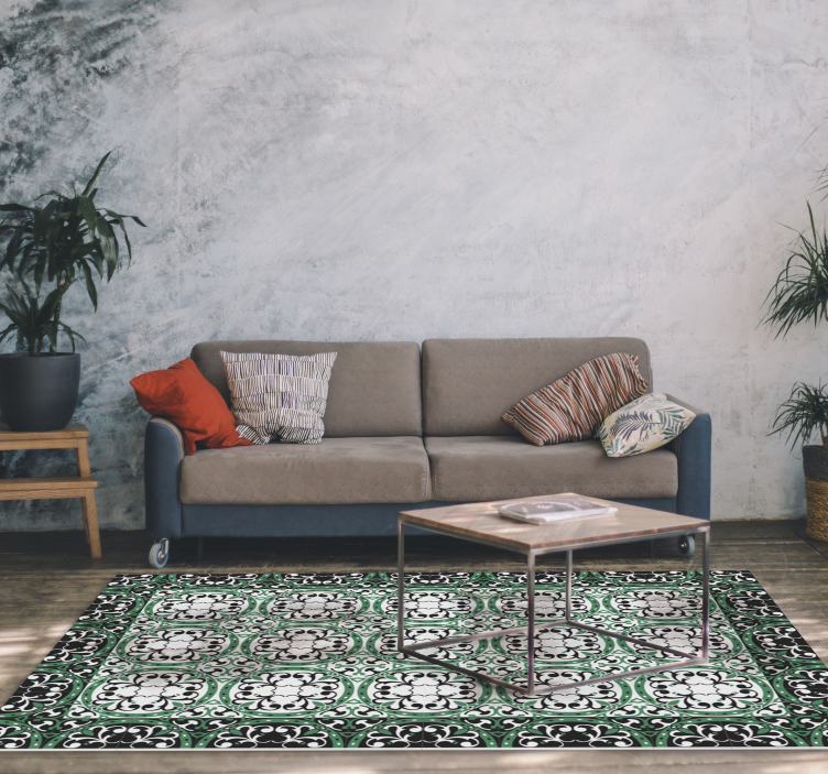 Piękny dywan do salonu mozaika - TenStickers