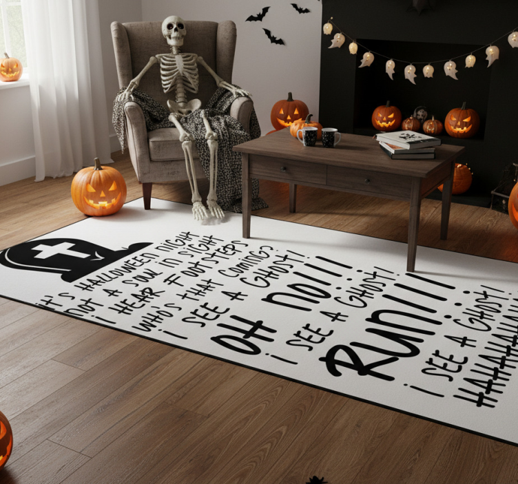 Dywan winylowy na halloween najpopularniejsza piosenka - TenStickers