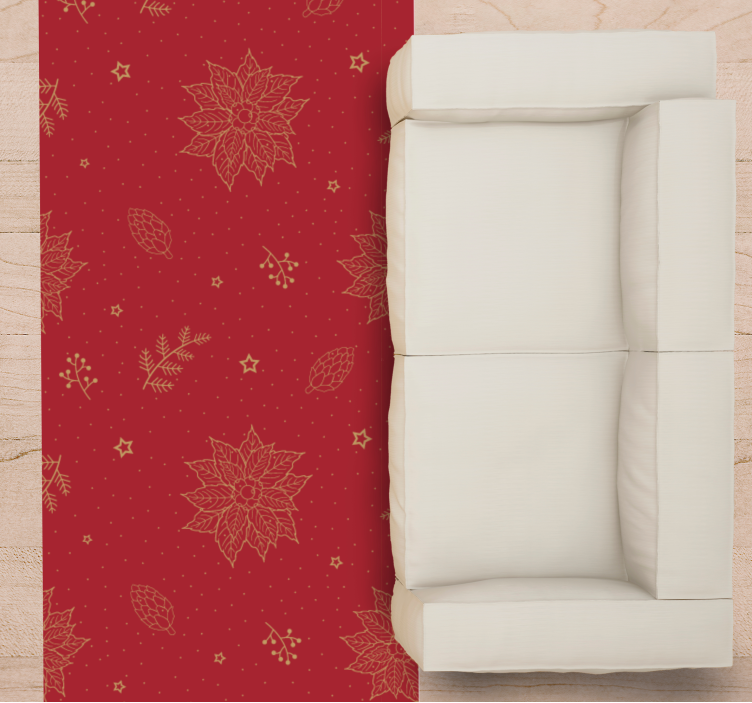 Dywan winylowy z mandalą świąteczne motywy kwiatowe - TenStickers