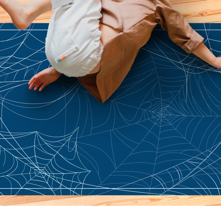 Dywan winylowy na halloween wzór pajęczyn - TenStickers