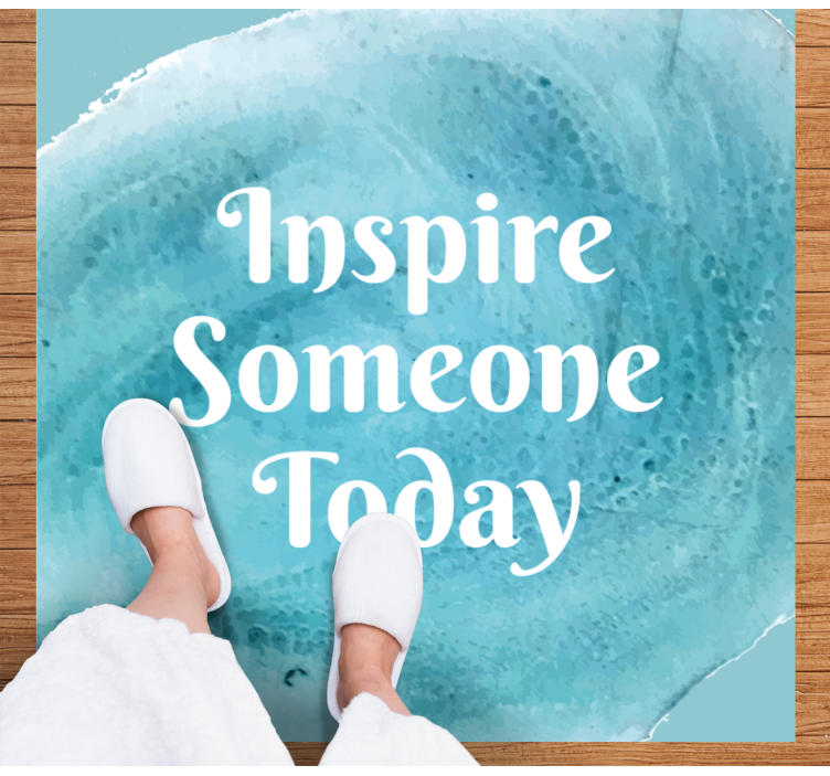 Dywan winylowy napisy cytaty motywacyjne splash - TenStickers