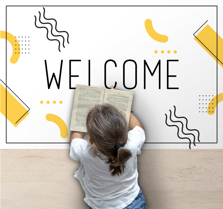 Dywan winylowy napisy powitanie w twoim domu - TenStickers