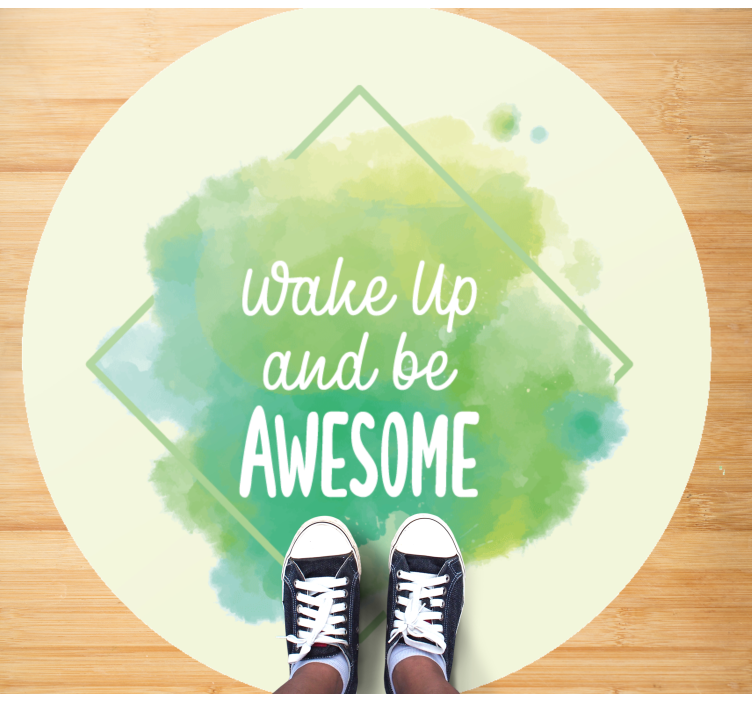 Dywan winylowy napisy uwolnić coś niezwykłego - TenStickers