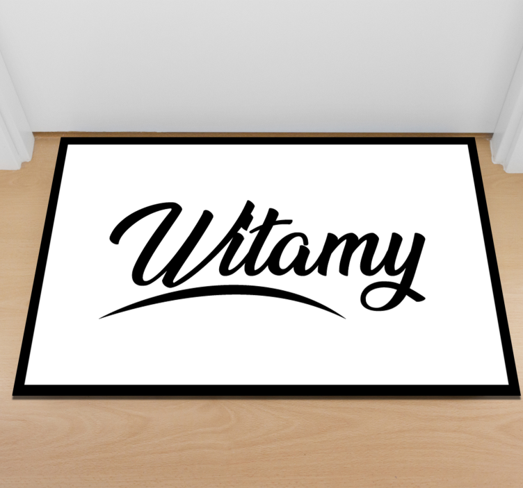 Dywan winylowy napisy witamy znak powitalny - TenStickers
