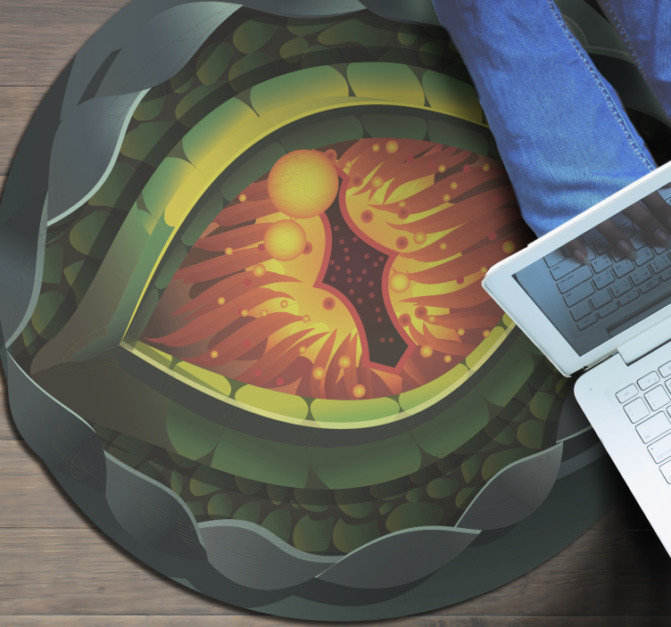 Dywan winylowy natura abstrakcyjne oko natury - TenStickers