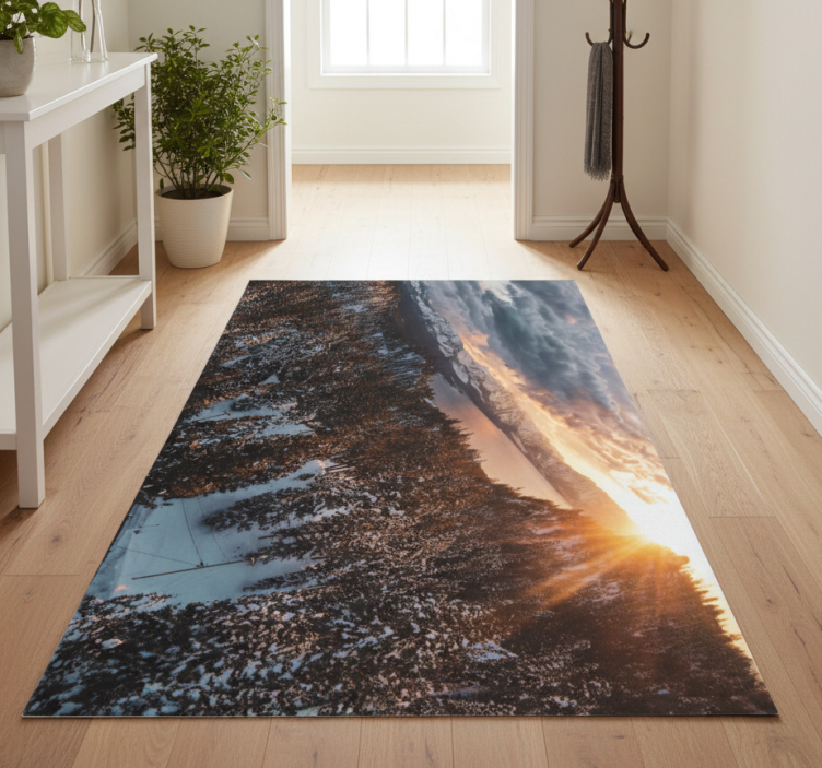 Dywan winylowy natura krajobraz bujnego lasu - TenStickers