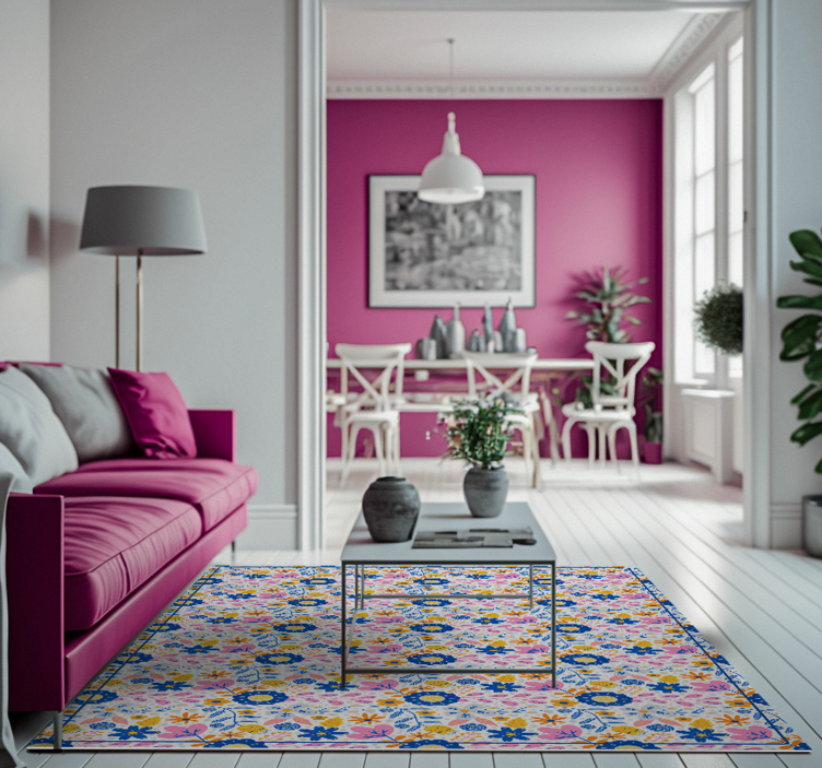 Dywan winylowy natura kwiatowa wiosna - TenStickers