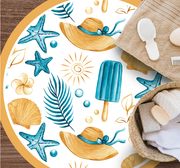 Dywan winylowy natura letnie, wakacyjne klimaty - TenStickers