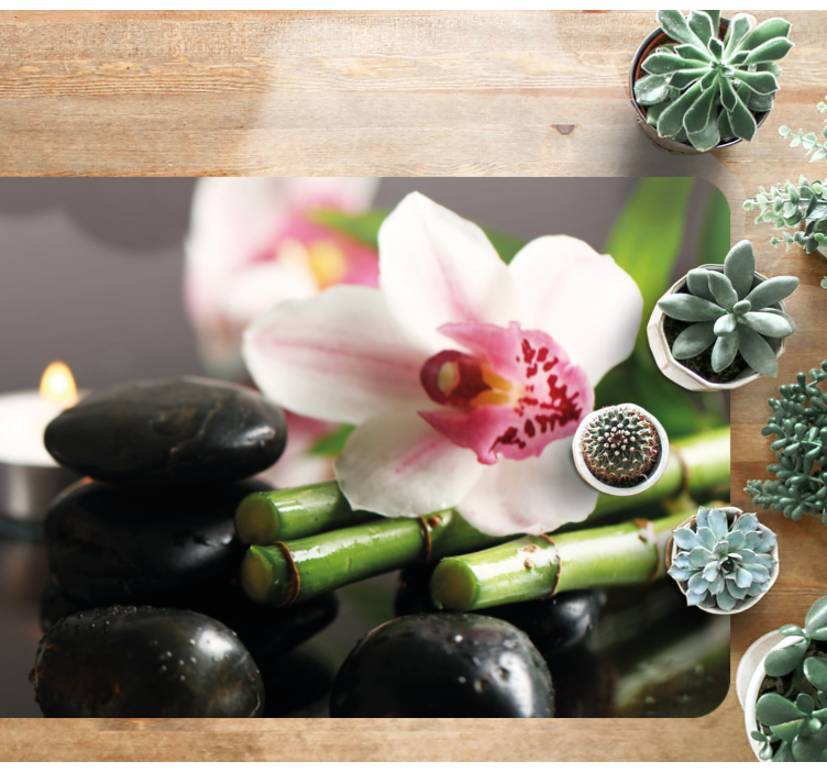 Dywan winylowy natura spokój orchidei - TenStickers