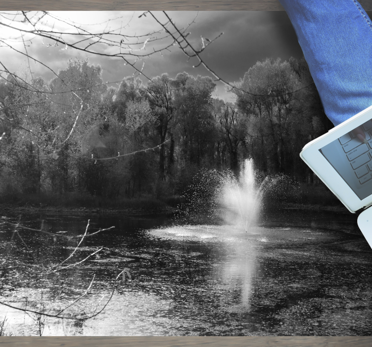 Dywan winylowy natura spokojny widok na wodospad - TenStickers