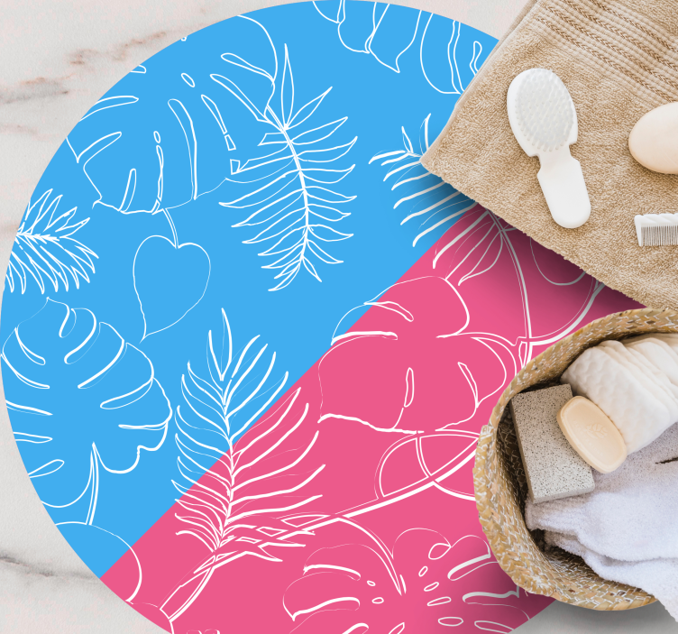 Dywan winylowy natura tropikalne liście - TenStickers