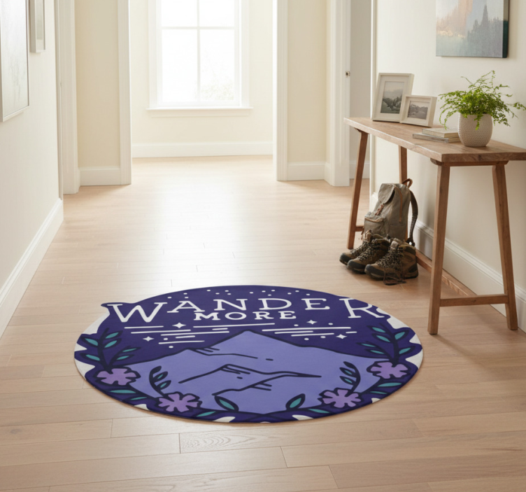 Dywan winylowy natura w górach podczas wędrówki - TenStickers