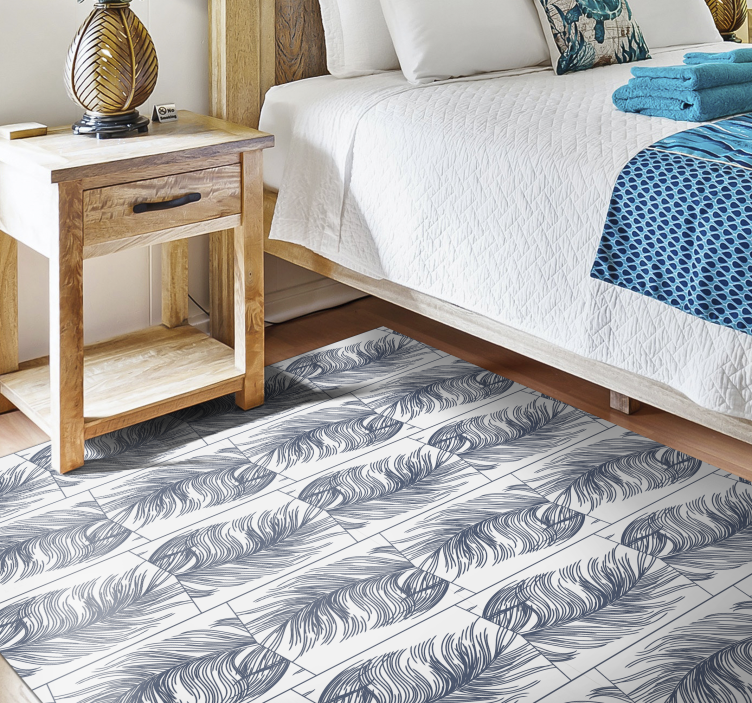 Dywan winylowy natura wdzięczne liście - TenStickers