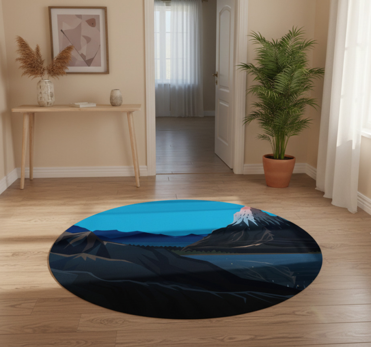 Dywan winylowy natura widok górskiego krajobrazu - TenStickers