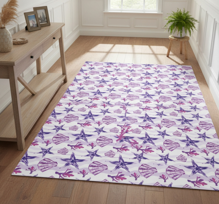 Dywan winylowy natura wzór muszli koralowej - TenStickers