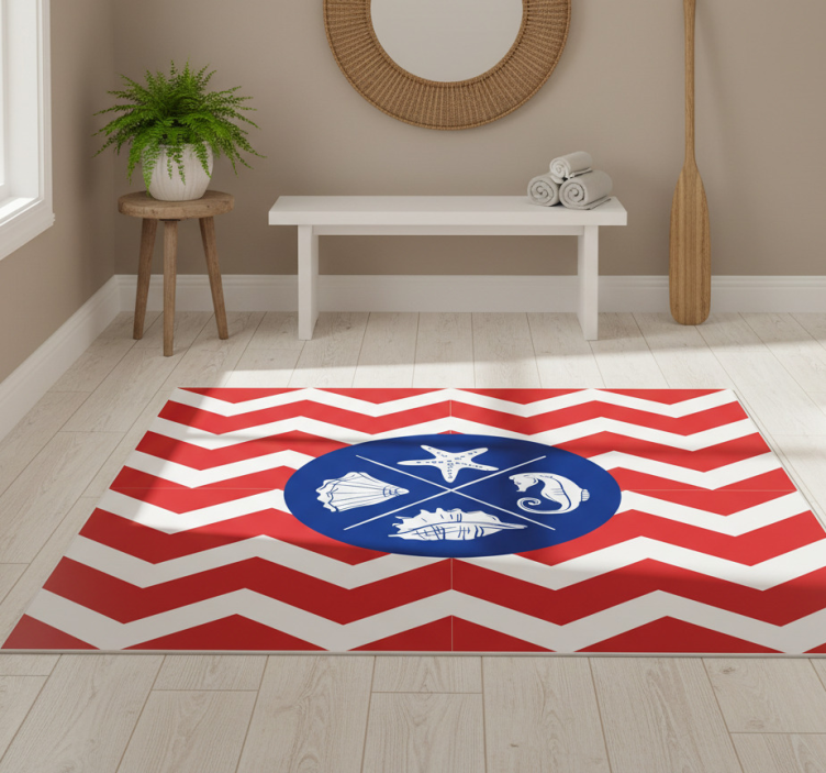 Dywan winylowy natura wzór muszli oceanicznej - TenStickers