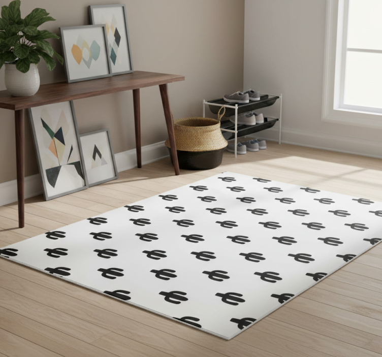 Dywan winylowy natura z wzorem kaktusów - TenStickers