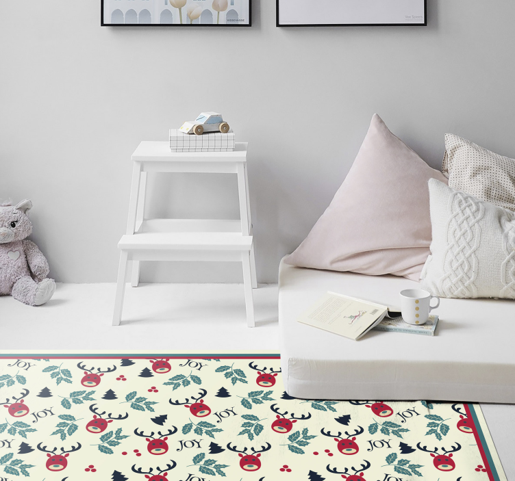 Dywan winylowy Radosny renifer - TenStickers