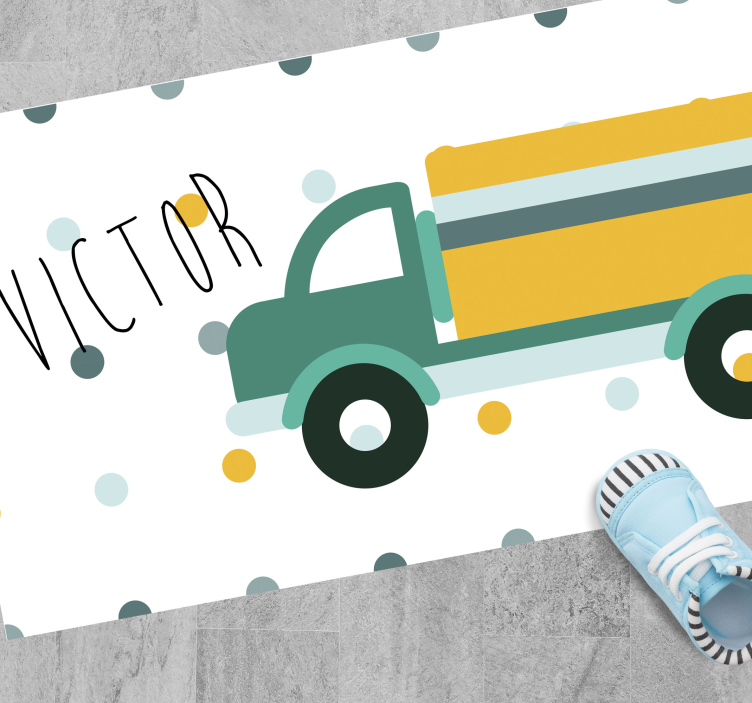 Dywan winylowy Spersonalizowana ciężarówka - TenStickers