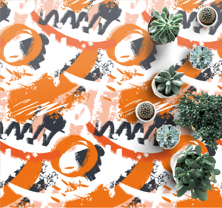 Nowoczesny dywan winylowy abstrakcyjne kształty wybuchają - TenStickers