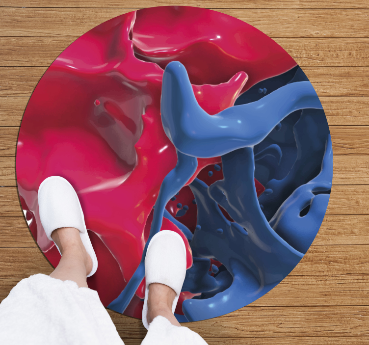 Dywan winylowy tekstura abstrakcyjny strumień kolorów - TenStickers