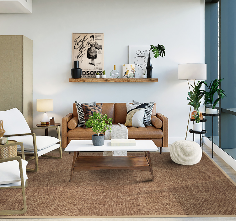 Dywan winylowy tekstura ciepłe, ziemiste odcienie - TenStickers