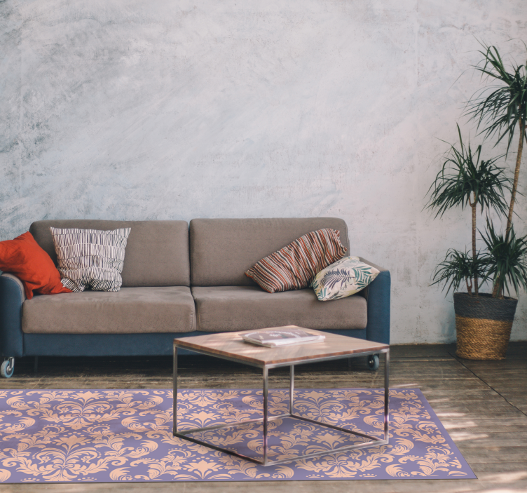 Dywan winylowy tekstura detale w stylu barokowym - TenStickers