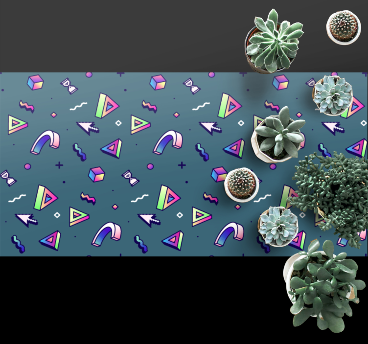 Dywan winylowy tekstura geometryczny rozprysk kolorów - TenStickers