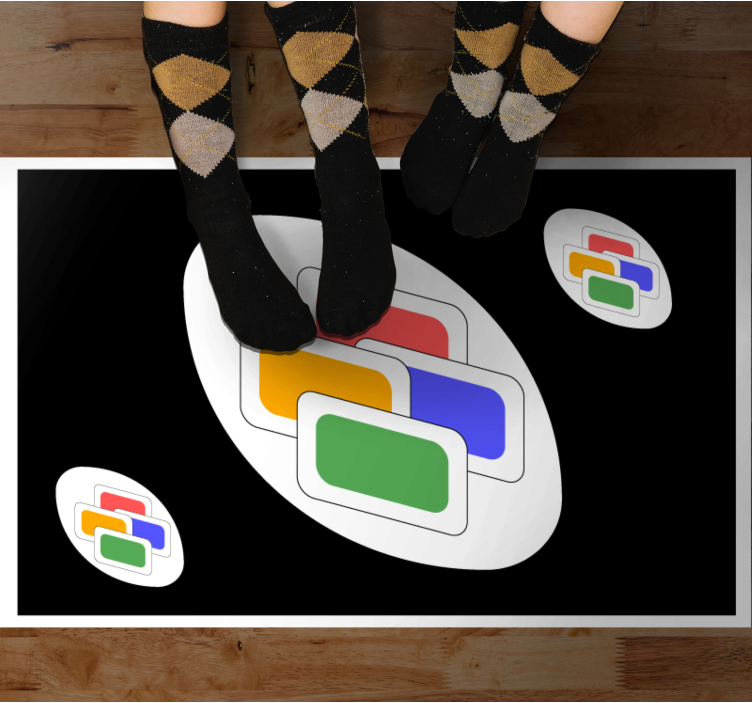 Dywan winylowy z grą czarna klasyczna karta - TenStickers