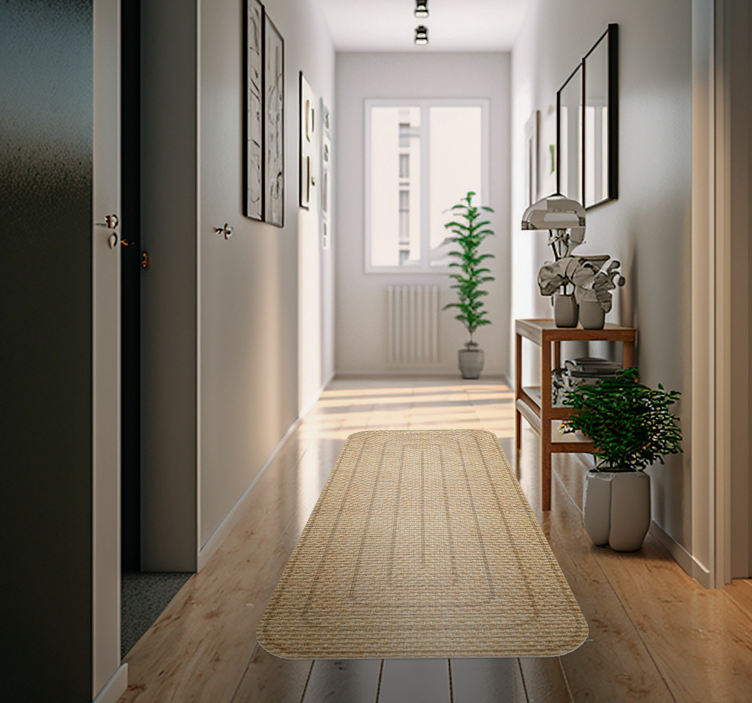 Dywan winylowy tekstura Tekstura juty - TenStickers