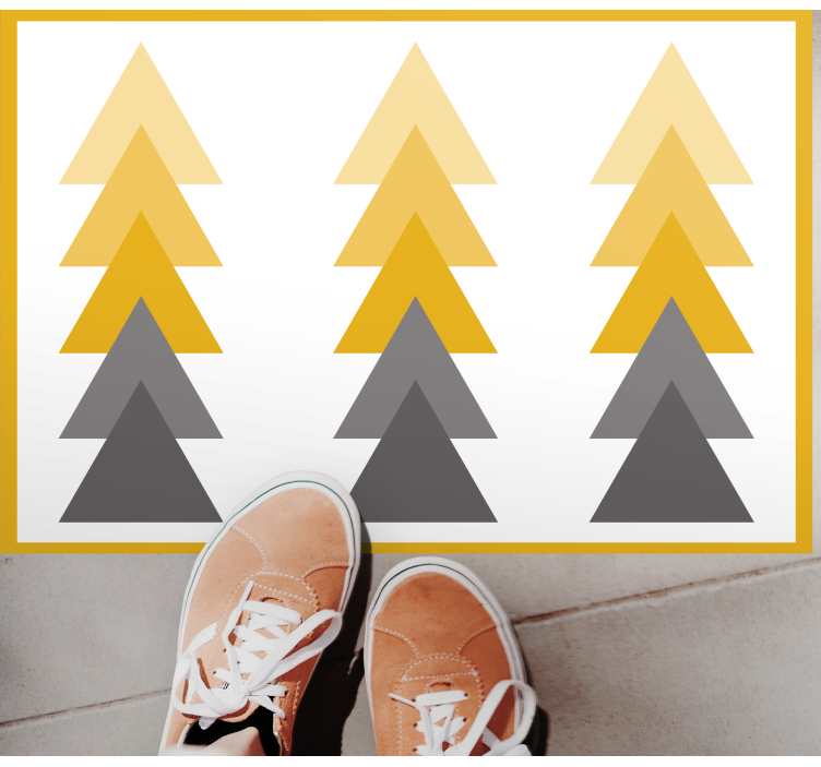 Dywan winylowy wzór geometryczny trójkątna kaskada kolorów - TenStickers